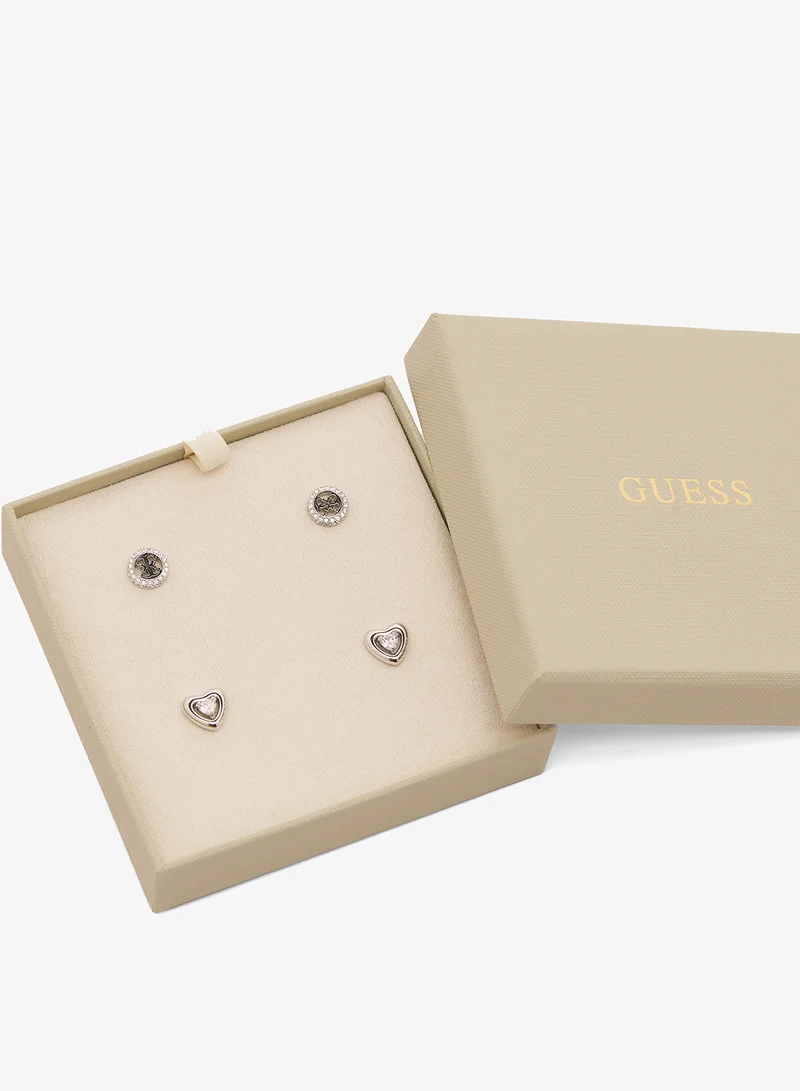 GUESS  4G And Pave Heart Boxset Studs for Women | Best Price UAE